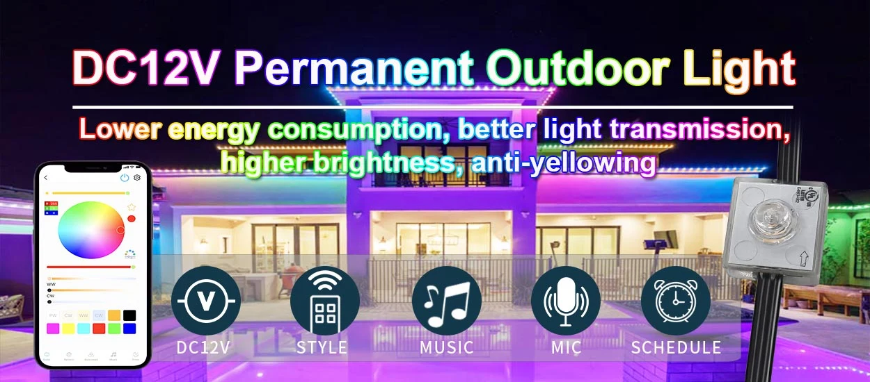 permanent outdoor led